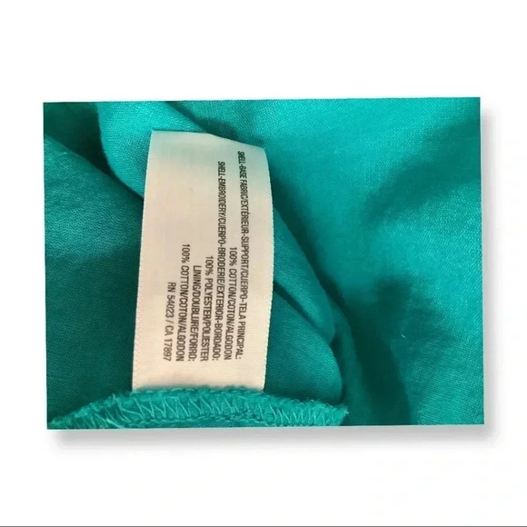 Old Navy Teal Sleeveless Dress Preowned - Picture 4 of 4